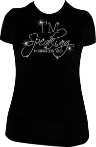 "I'M Speaking" Kamala Harris 2020 Debate! Rhinestone Tee