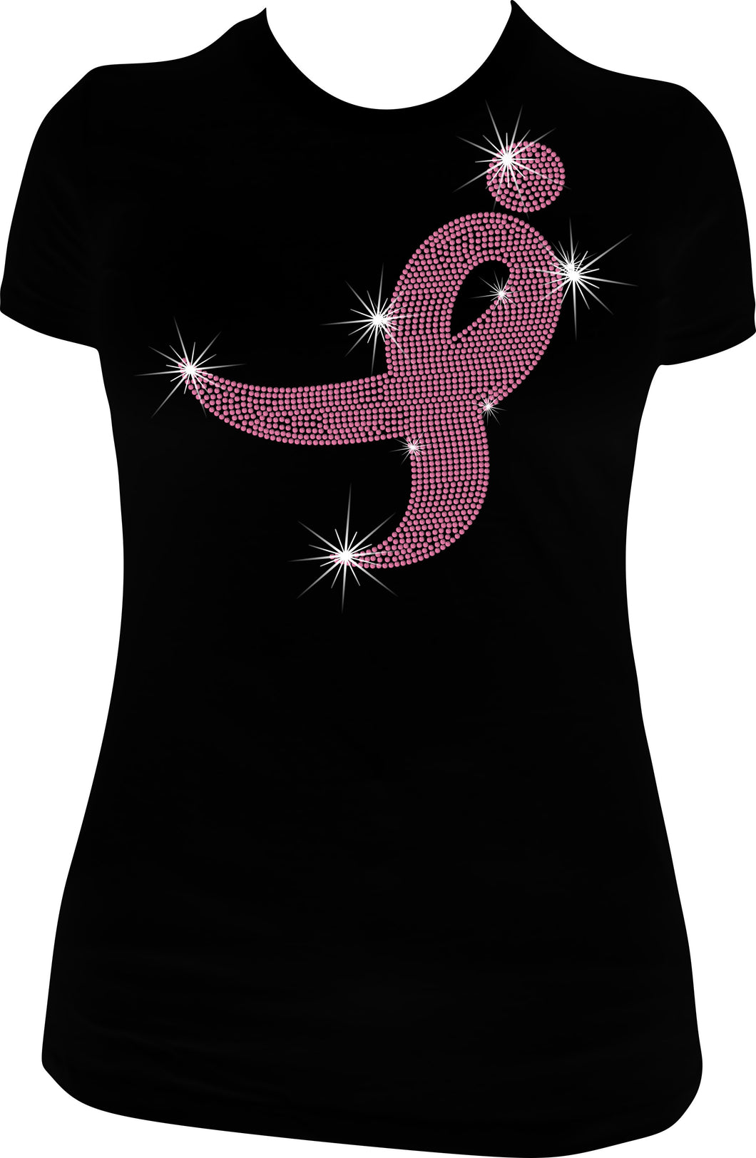 Breast Cancer Rhinestone Tee