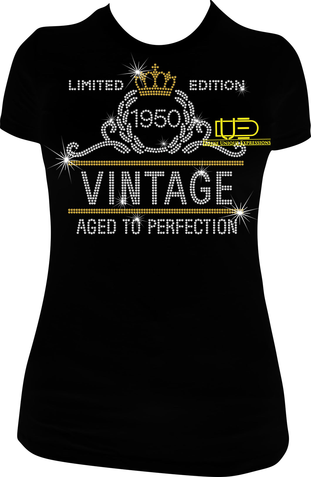 Vintage Rhinestone Birthday Tee