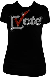 Rhinestone Vote Tee